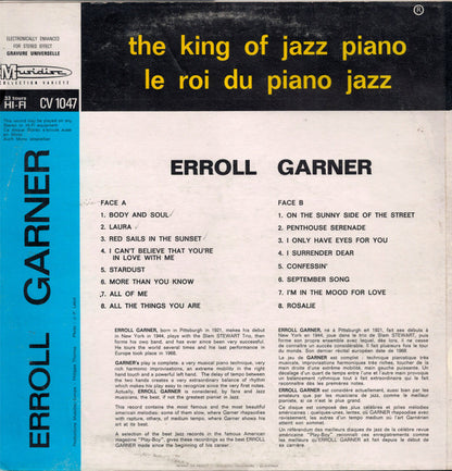 Erroll Garner : The King Of Jazz Piano - 16 Hits (LP, Comp)