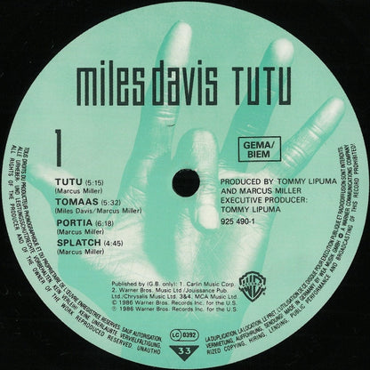 Miles Davis : Tutu (LP, Album)