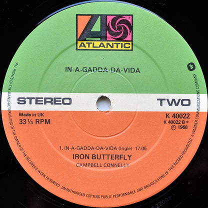 Iron Butterfly : In-A-Gadda-Da-Vida (LP, Album, RE)