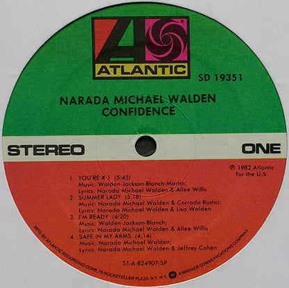 Narada Michael Walden : Confidence (LP, Album, SP)