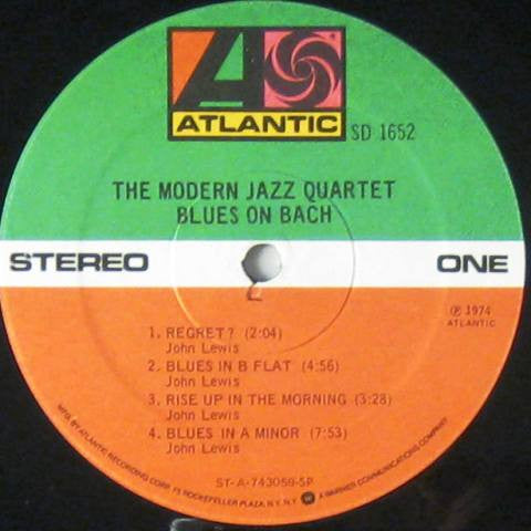 The Modern Jazz Quartet : Blues On Bach (LP, Album, RE)