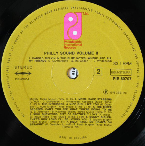 Various : Philly Sound (Volume 2) (LP, Comp)