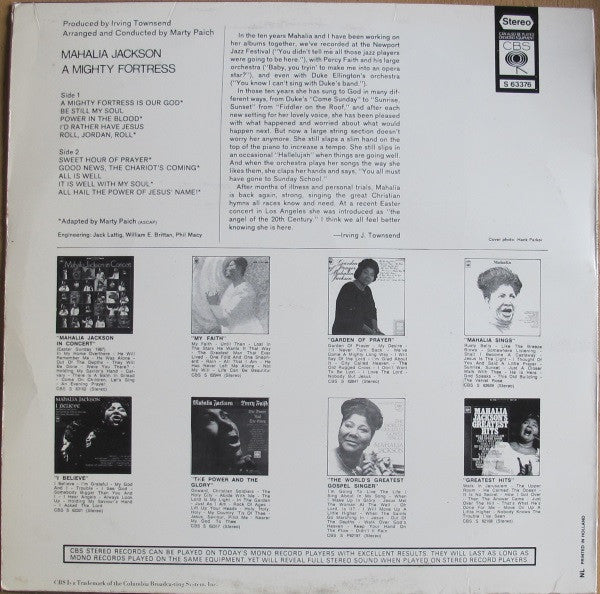 Mahalia Jackson : A Mighty Fortress (LP, Album)