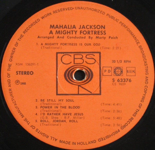 Mahalia Jackson : A Mighty Fortress (LP, Album)