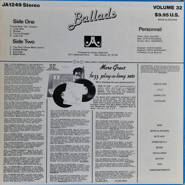 Jamey Aebersold : Ballads (LP, Album)