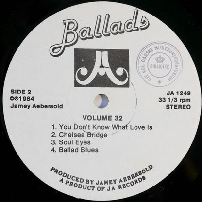 Jamey Aebersold : Ballads (LP, Album)