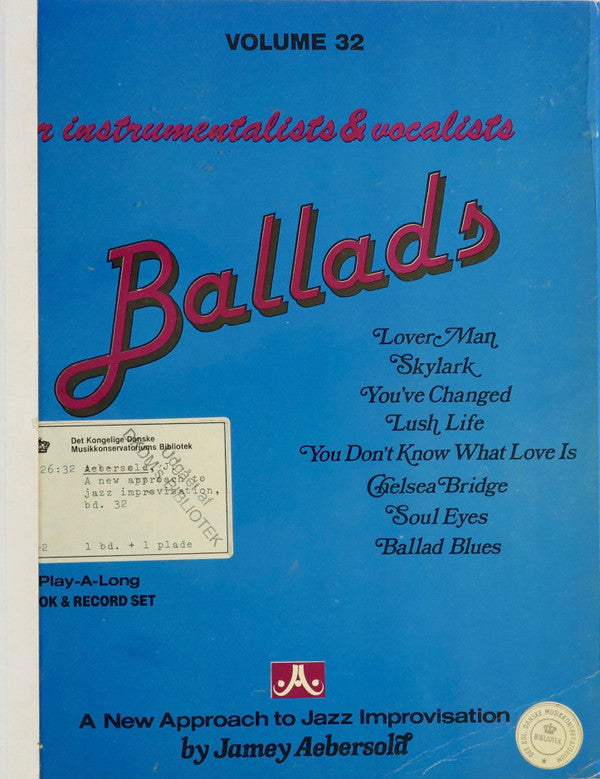 Jamey Aebersold : Ballads (LP, Album)