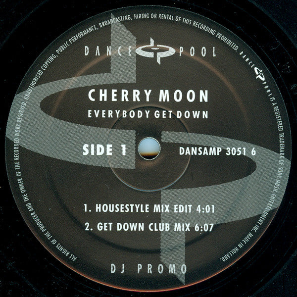 Cherry Moon : Everybody Get Down (12", Promo)