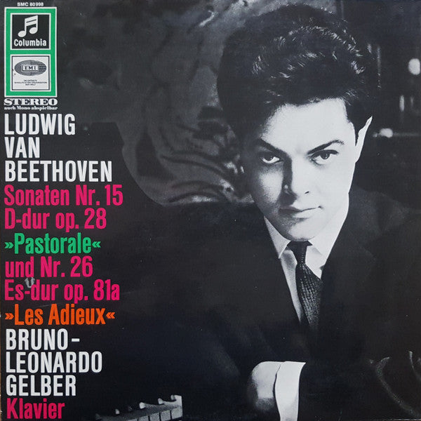 Ludwig van Beethoven, Bruno Leonardo Gelber : Sonaten Op. 28 Und Op. 81a (LP)