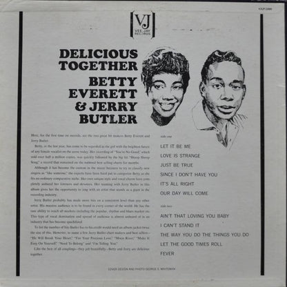 Betty Everett & Jerry Butler : Delicious Together (LP, Album, Mono, ARP)