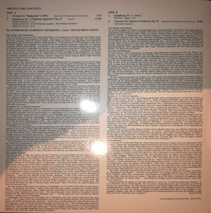 Carl Nielsen, Olle Schill, Göteborgs Symfoniker, Myung-Whun Chung : Overture To "Maskarade" / Symphony No. 3 Op. 27 / Concerto For Clarinet & Orchestra Op. 57 (LP, Album)