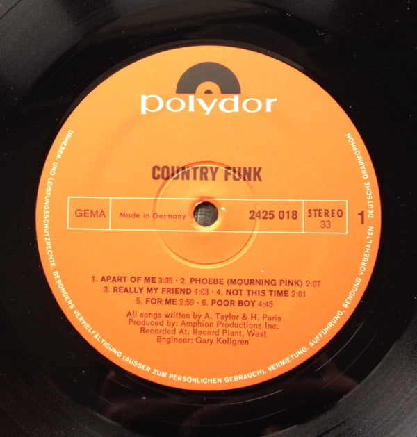 Country Funk : Country Funk (LP, Album)