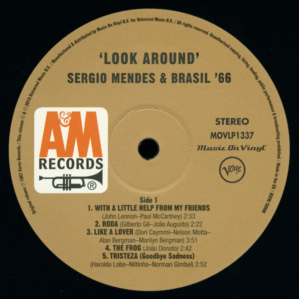 Sérgio Mendes & Brasil '66 : Look Around (LP, Album, RE)