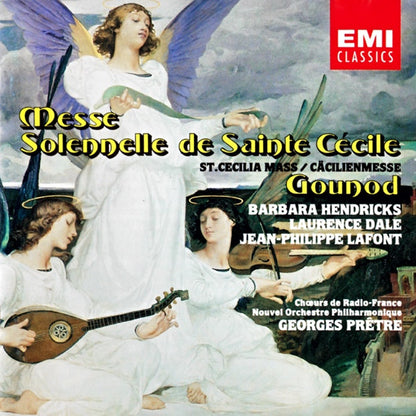 Charles Gounod : Barbara Hendricks, Laurence Dale, Jean-Philippe Lafont, Chœur de Radio France, Nouvel Orchestre Philharmonique De Radio-France, Georges Prêtre : Messe Solennelle De Sainte Cécile (St. Cecilia Mass / Cäcilienmesse) (CD, Album, RE)
