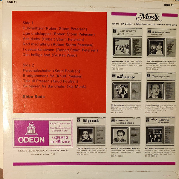 Ebbe Rode : Læser: Storm P. - Gustav Wied - Kaj Munk - Knud Poulsen (LP)