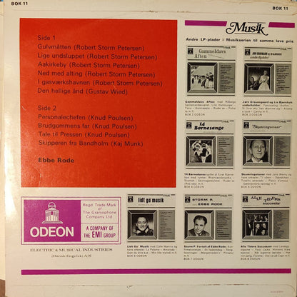 Ebbe Rode : Læser: Storm P. - Gustav Wied - Kaj Munk - Knud Poulsen (LP)