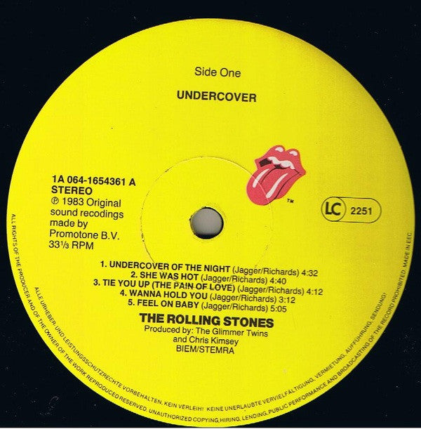 The Rolling Stones : Undercover (LP, Album)