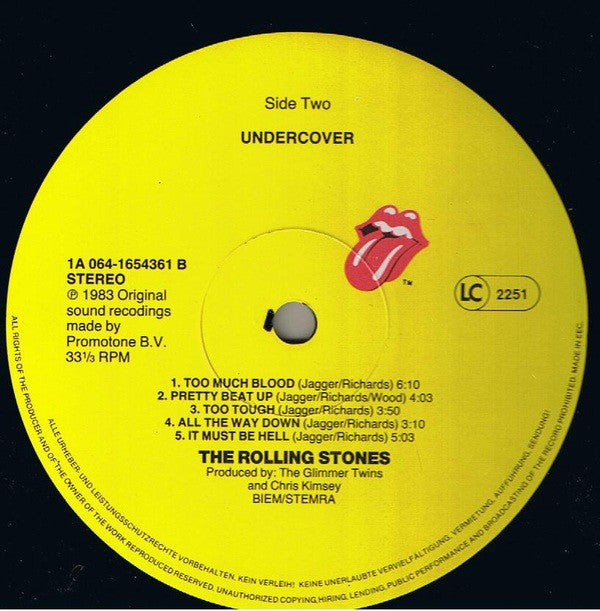 The Rolling Stones : Undercover (LP, Album)