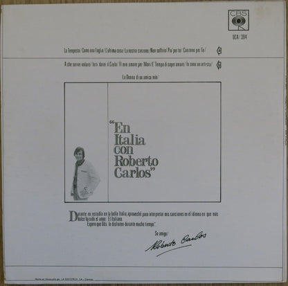 Roberto Carlos : En Italia Con Roberto Carlos (LP, Album)