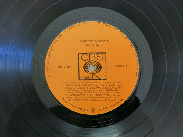 Roberto Carlos : En Italia Con Roberto Carlos (LP, Album)