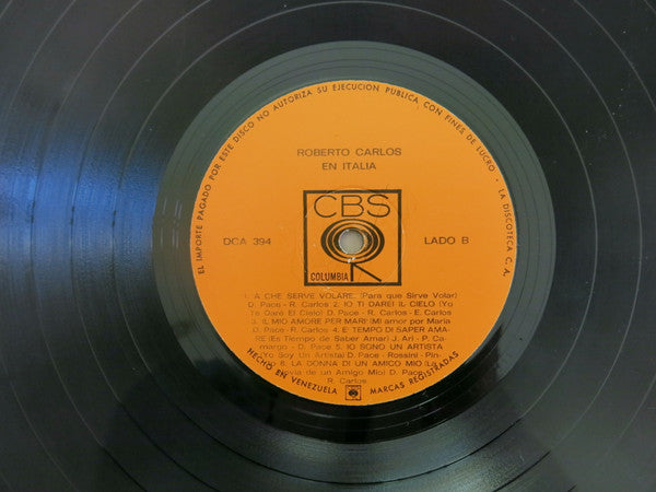 Roberto Carlos : En Italia Con Roberto Carlos (LP, Album)
