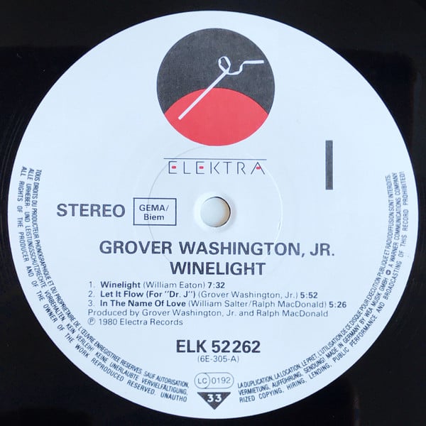 Grover Washington, Jr. : Winelight (LP, Album, RE)