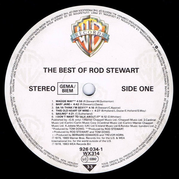 Rod Stewart : The Best Of Rod Stewart (LP, Comp, Als)