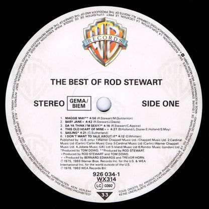 Rod Stewart : The Best Of Rod Stewart (LP, Comp, Als)