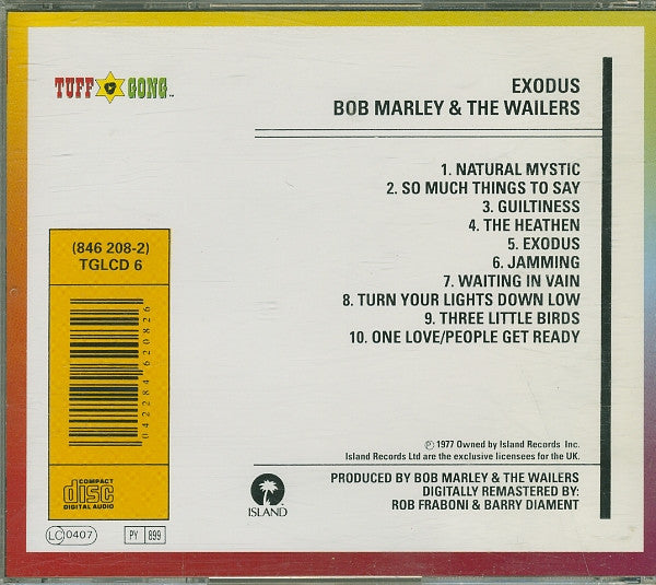 Bob Marley & The Wailers : Exodus (CD, Album, RE, RM)