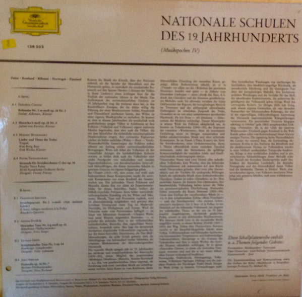 Various : Nationale Schulen Des 19. Jahrhunderts (LP, Comp)