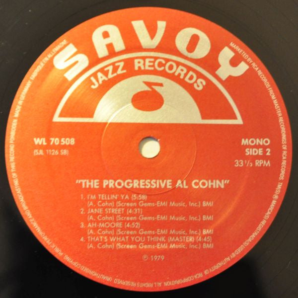 Al Cohn : The Progressive Al Cohn (LP, Album, RE)