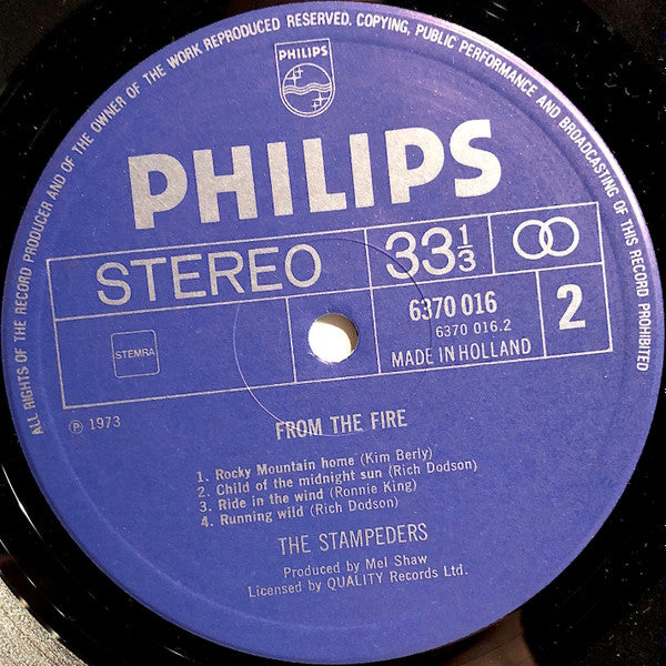 The Stampeders : From The Fire (LP, Album, Gat)