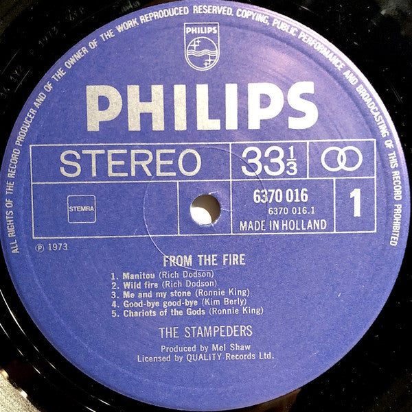The Stampeders : From The Fire (LP, Album, Gat)