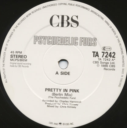 The Psychedelic Furs : Pretty In Pink (12", Single)