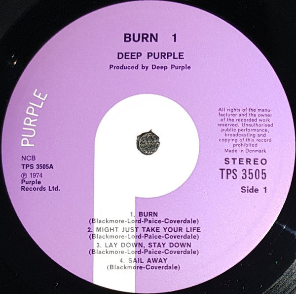 Deep Purple : Burn (LP, Album)