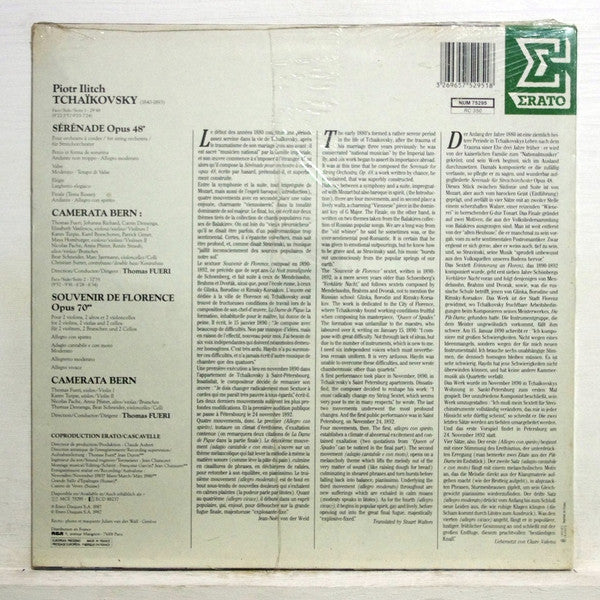 Pyotr Ilyich Tchaikovsky, Camerata Bern : Serenade Op. 48 / Souvenir De Florence Op. 70 (LP, Album)