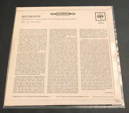 Isaac Stern, Leonard Rose, Eugene Istomin - Eugene Ormandy, The Philadelphia Orchestra - Ludwig van Beethoven : Gala Performance! / Beethoven Triple Concerto (LP, Album)