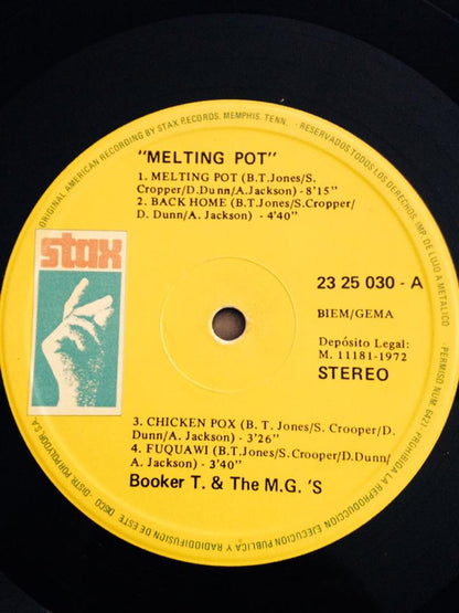 Booker T & The MG's : Melting Pot (LP, Album)