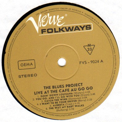 The Blues Project : Live At The Cafe Au Go Go (LP, Album)