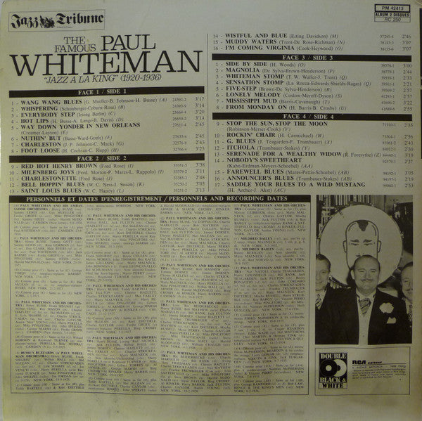 Paul Whiteman : The Famous Paul Whiteman "Jazz A La King" (1920-1936) (2xLP, Comp, Gat)