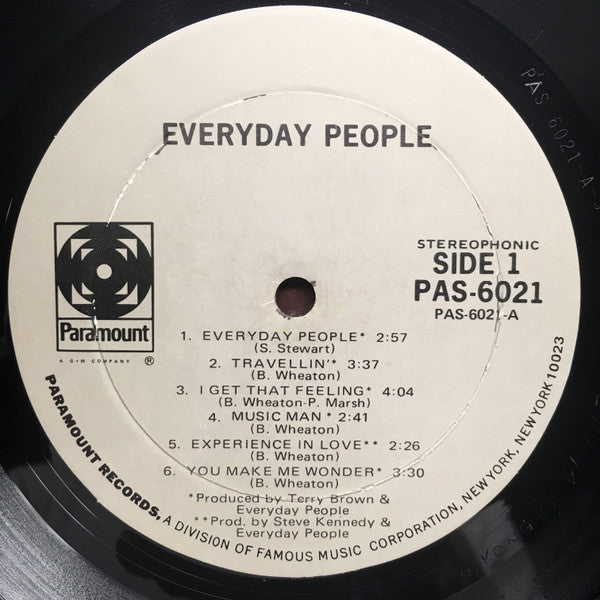 Everyday People (4) : Everyday People (LP, Album, Mon)