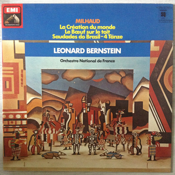 Darius Milhaud · Leonard Bernstein, Orchestre National De France : La Création Du Monde / Le Boeuf Sur Le Toit / Saudades Do Brasil - 4 Tänze (LP, Album, Quad)