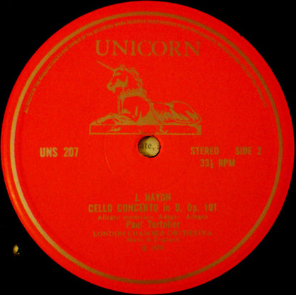 Carl Philipp Emanuel Bach, Joseph Haydn, Paul Tortelier, The London Chamber Orchestra : Cello Concerto In A Major Wq. 172 / Cello Concerto In D Op. 101 (LP, RE, Red)
