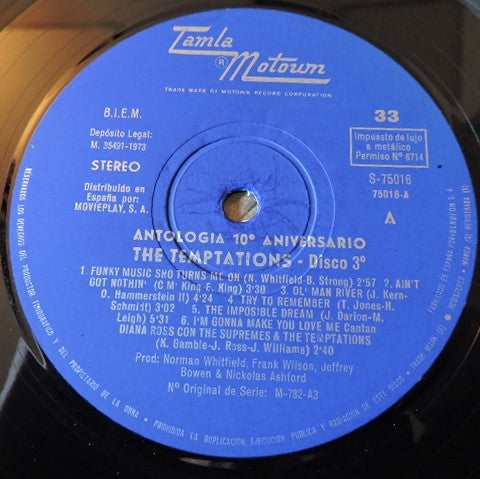 The Temptations : Anthology (3xLP, Comp)