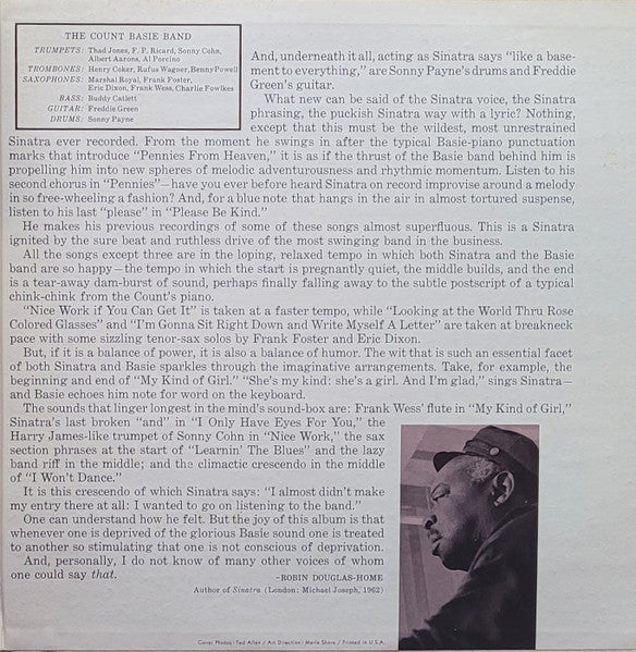 Frank Sinatra, Count Basie : Sinatra - Basie: An Historic Musical First (LP, Promo)