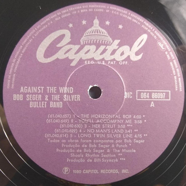Bob Seger And The Silver Bullet Band : Against The Wind (LP, Album)