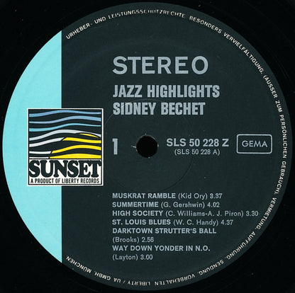 Sidney Bechet : Jazz Highlights Vol.5 (LP, Album, Comp)