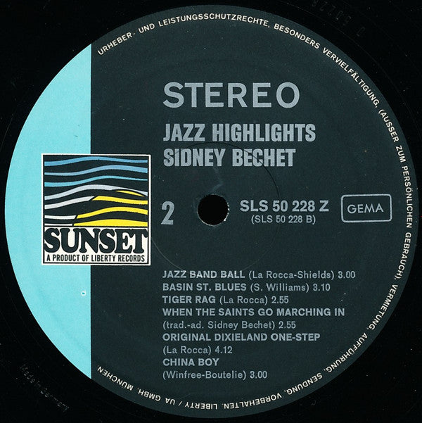 Sidney Bechet : Jazz Highlights Vol.5 (LP, Album, Comp)