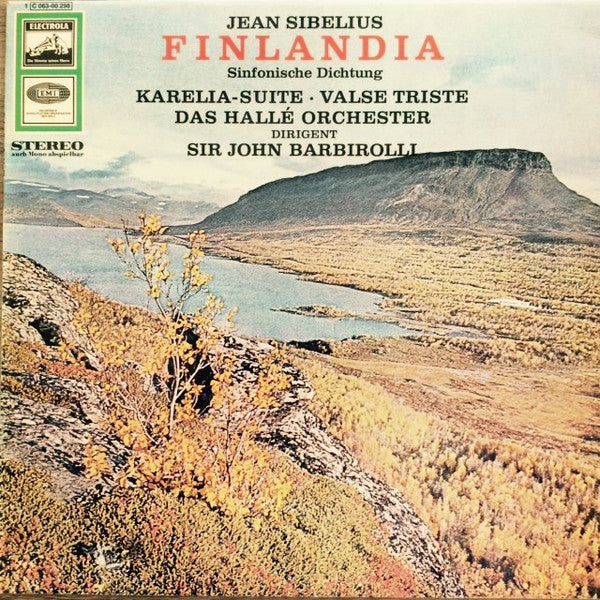 Jean Sibelius, Hallé Orchestra, Sir John Barbirolli : Finlandia / Karelia Suite ∙ Valse Triste (LP, RE)