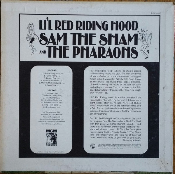 Sam The Sham & The Pharaohs : Li'l Red Riding Hood (LP, Album, Mono, Wad)